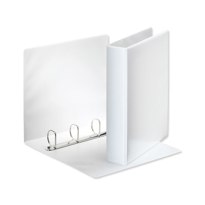 5+Star+Office+A4+Presentation+Ring+Binder+Polypropylene+38mm+4D-Ring+White+%28Pack+of+10%29