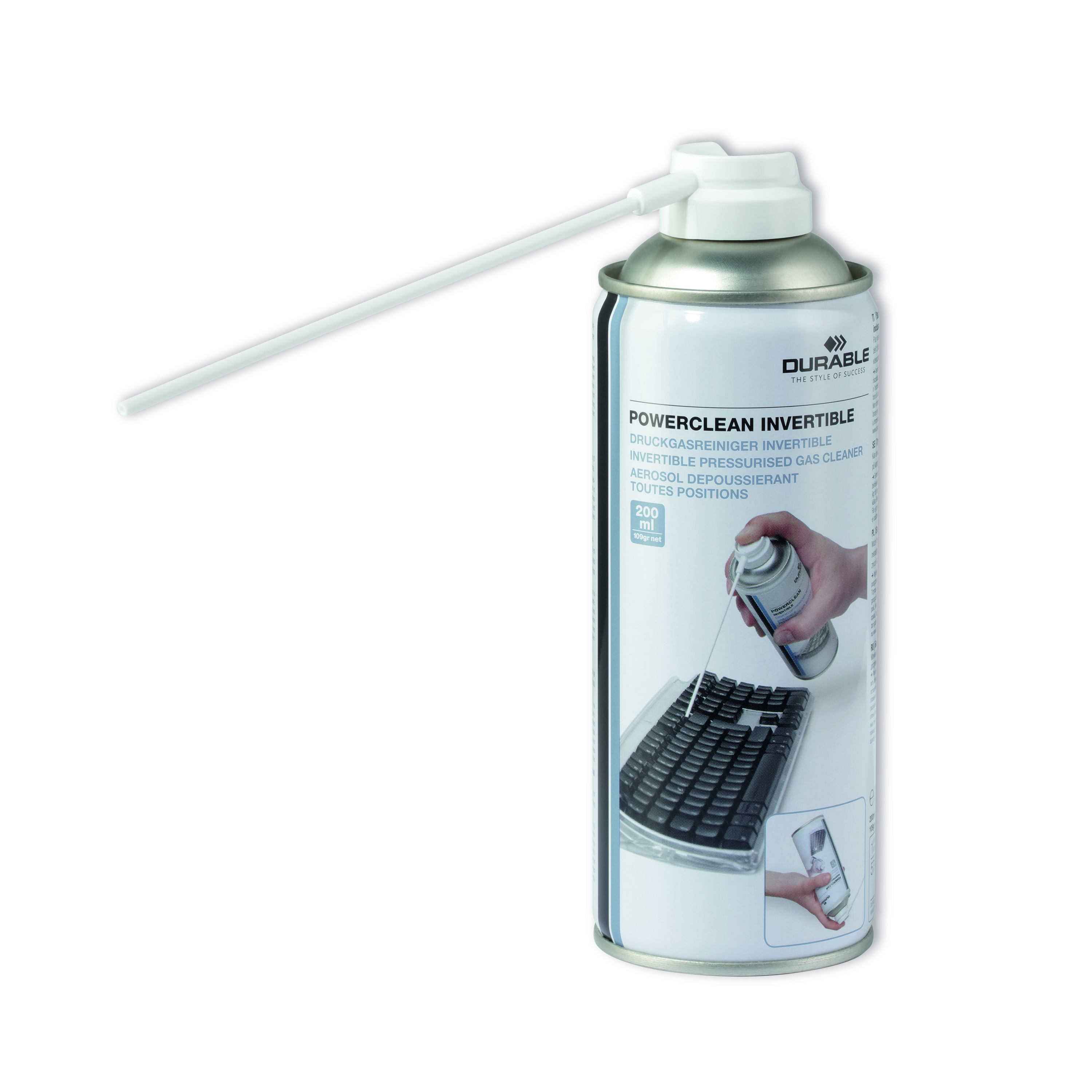 Durable+Powerclean+Invertible+Compressed+Air+Duster+Flammable+200ml+579719