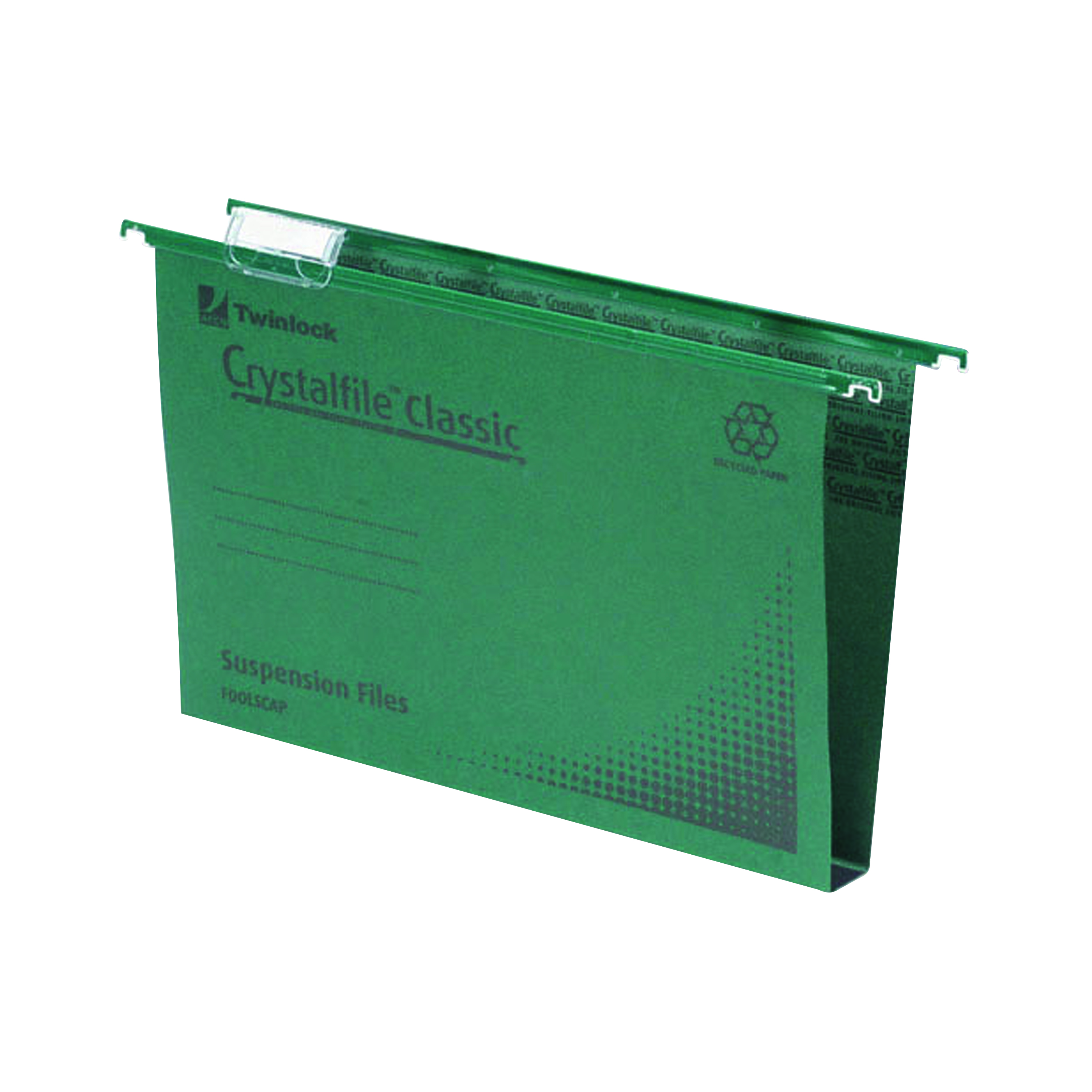 Rexel+Crystalfile+Classic+Suspension+File+30mm+Green+%28Pack+of+50%29+78041