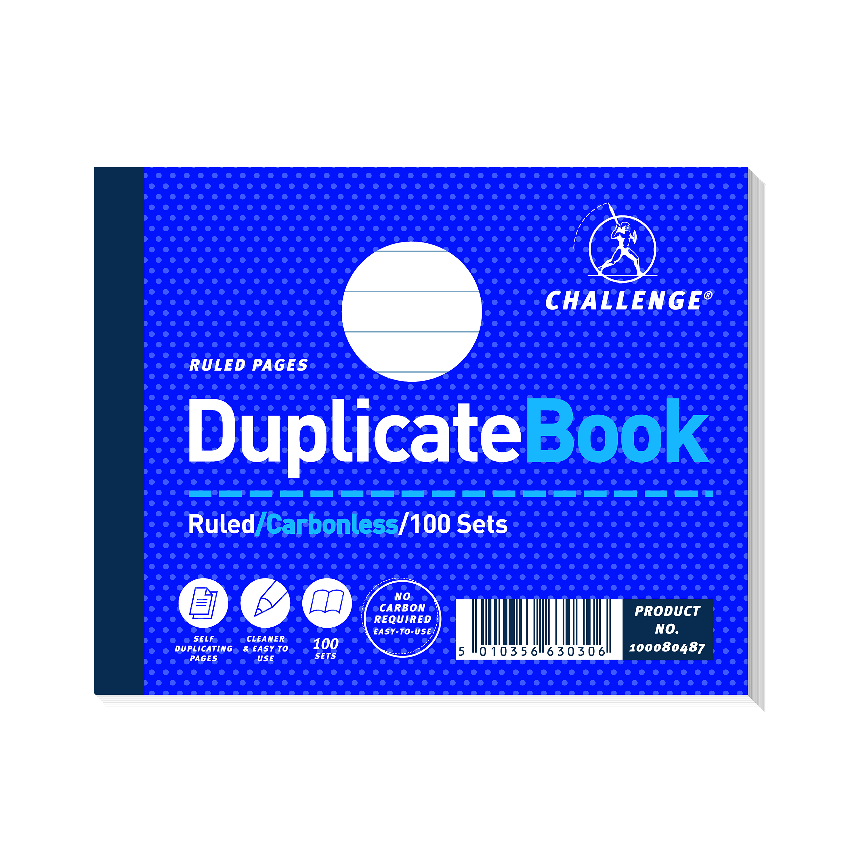 Challenge+Ruled+Carbonless+Duplicate+Book+100+Sets+105x130mm+%28Pack+of+5%29+100080487