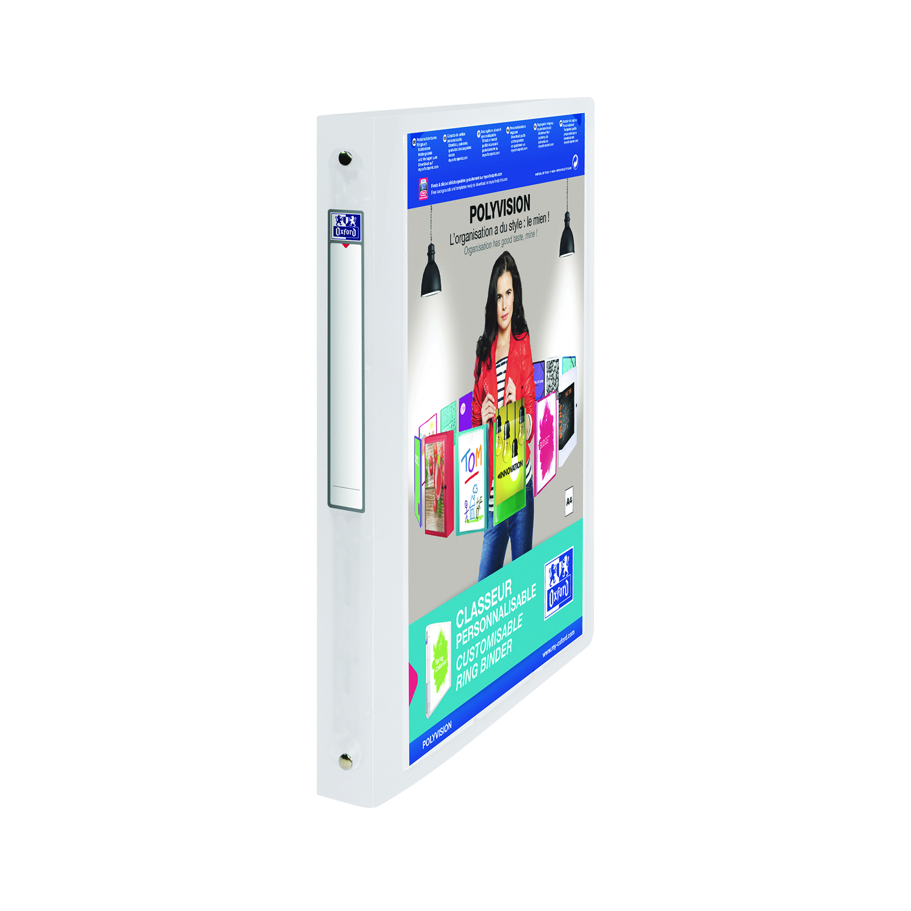 Oxford+Polyvision+A4+Clear+Presentation+Ring+Binder+%2812+Pack%29+100081049