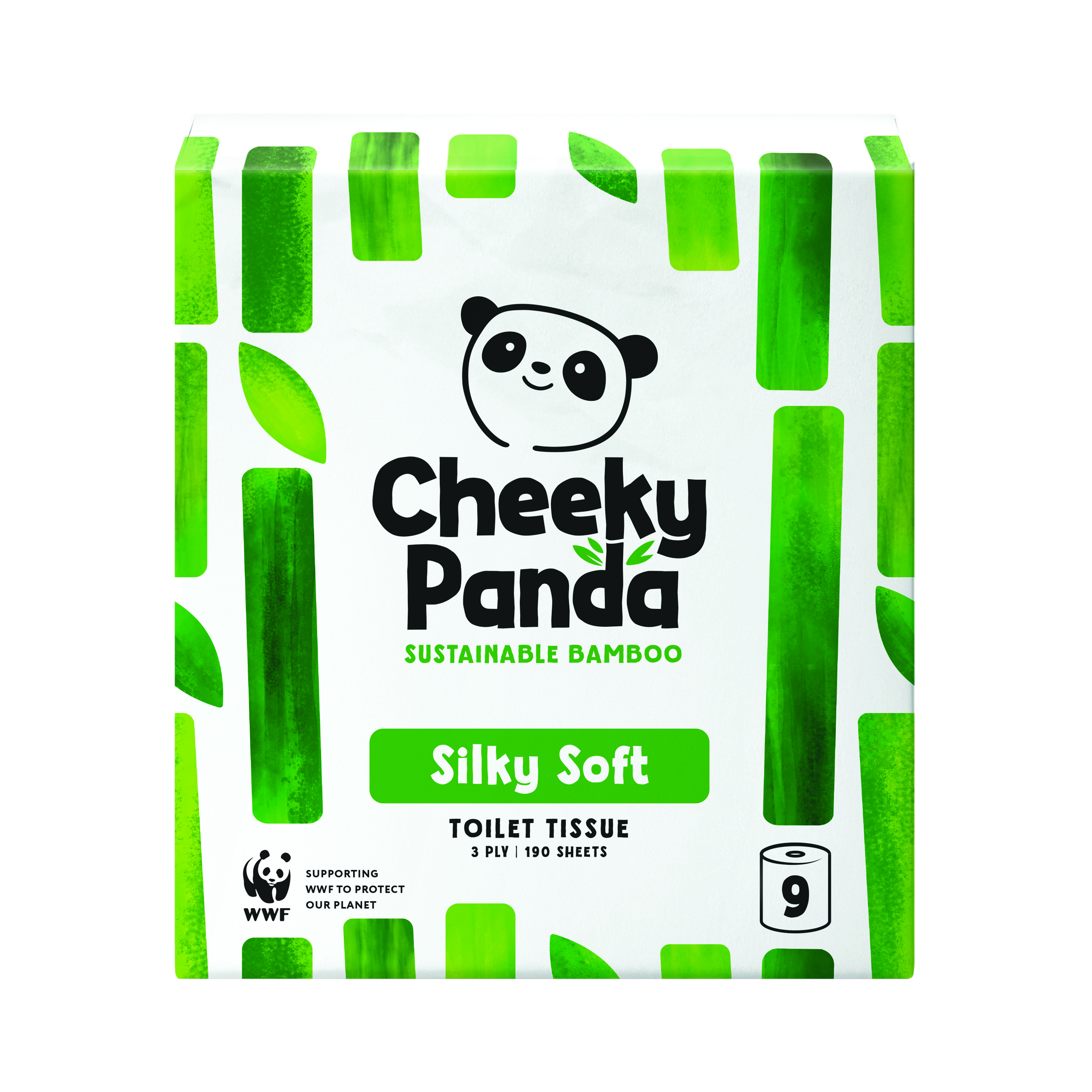 Cheeky+Panda+3-Ply+Toilet+Tissue+9+Rolls+per+Pack+%28Pack+of+5%29+PFTOILT9X5
