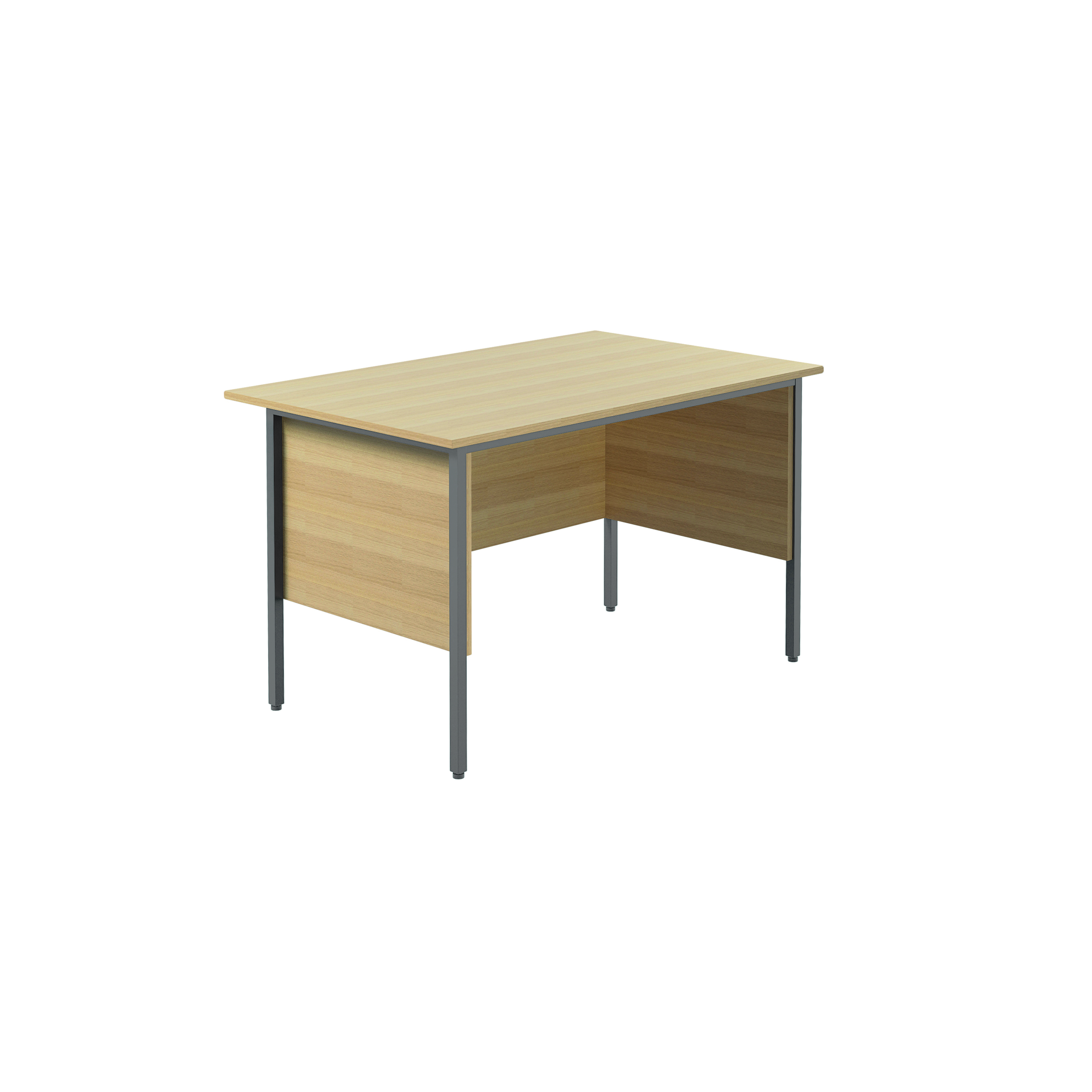 Serrion+Rectangular+4+Leg+Desk+1200x750x730mm+Ferrera+Oak+KF838368