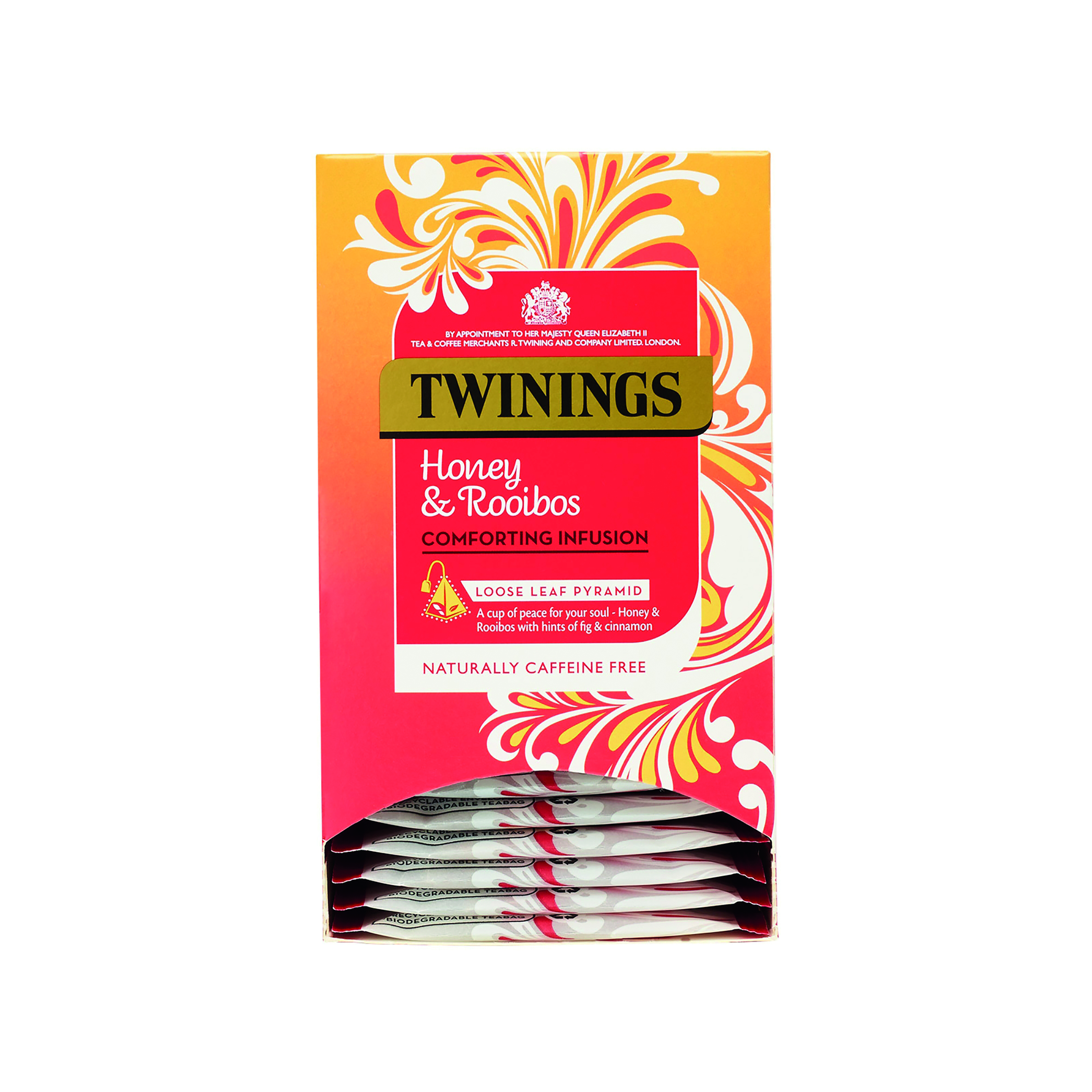 Twinings+Honey%2FFig%2FRooibos+Mesh+Tea+Bags+Pyramid+Enveloped+%28Pack+of+15%29+F16871
