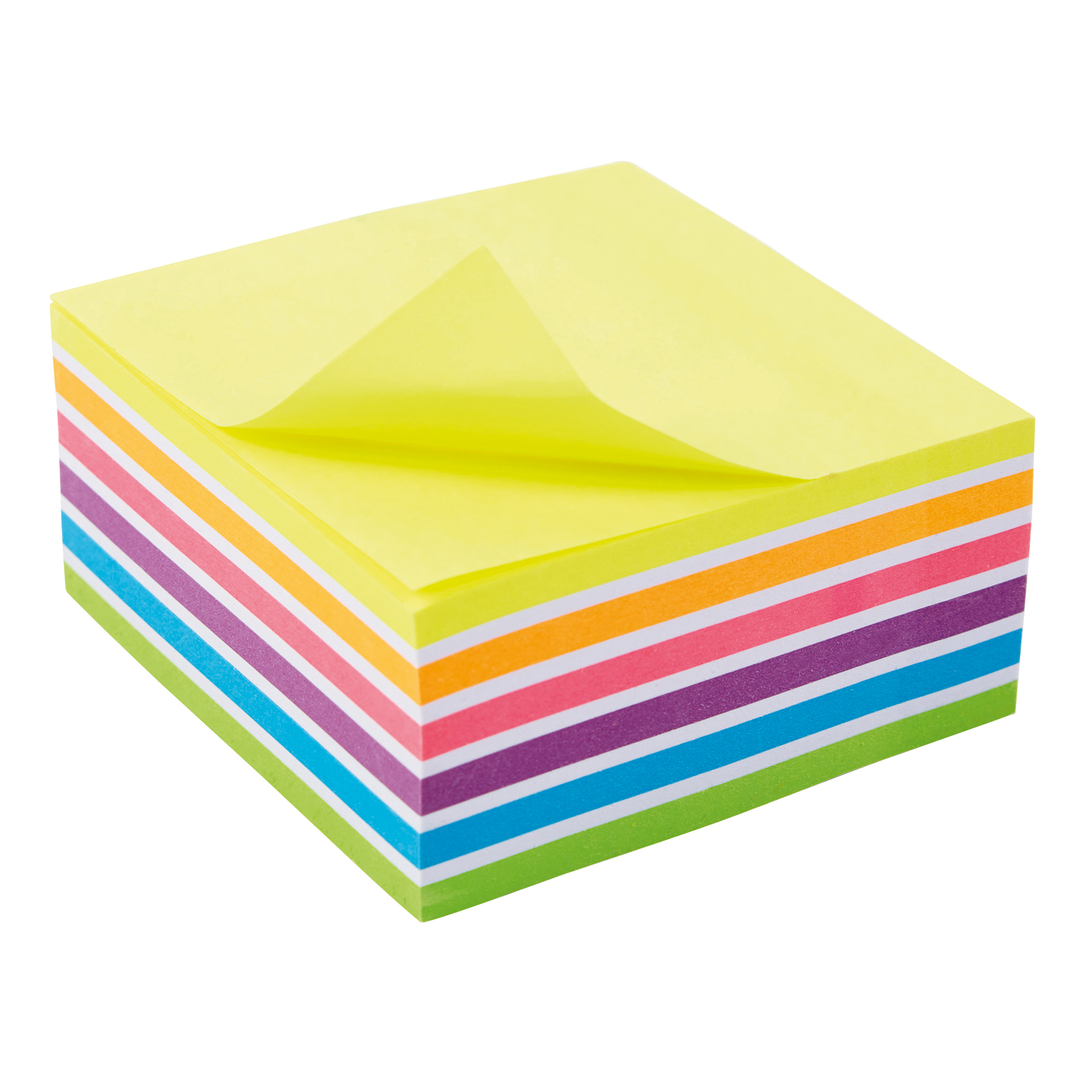 5+Star+Sticky+Notes+Removable+Cube+Rainbow+940554