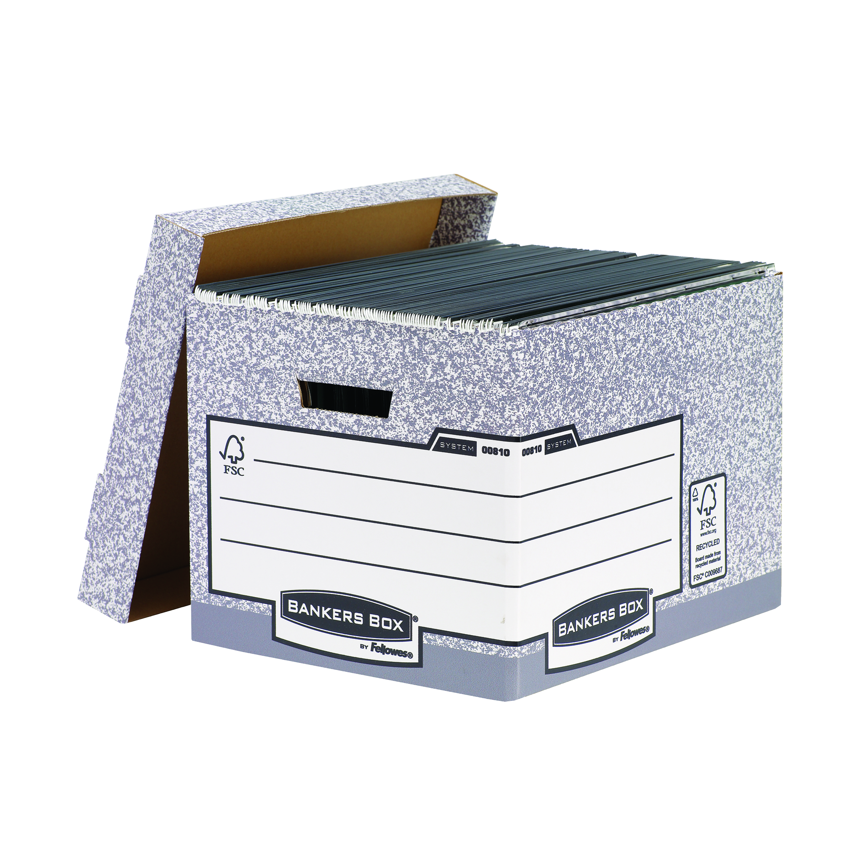 Bankers+Box+Storage+Box+Standard+Grey+%28Pack+of+10%29+00810-FF