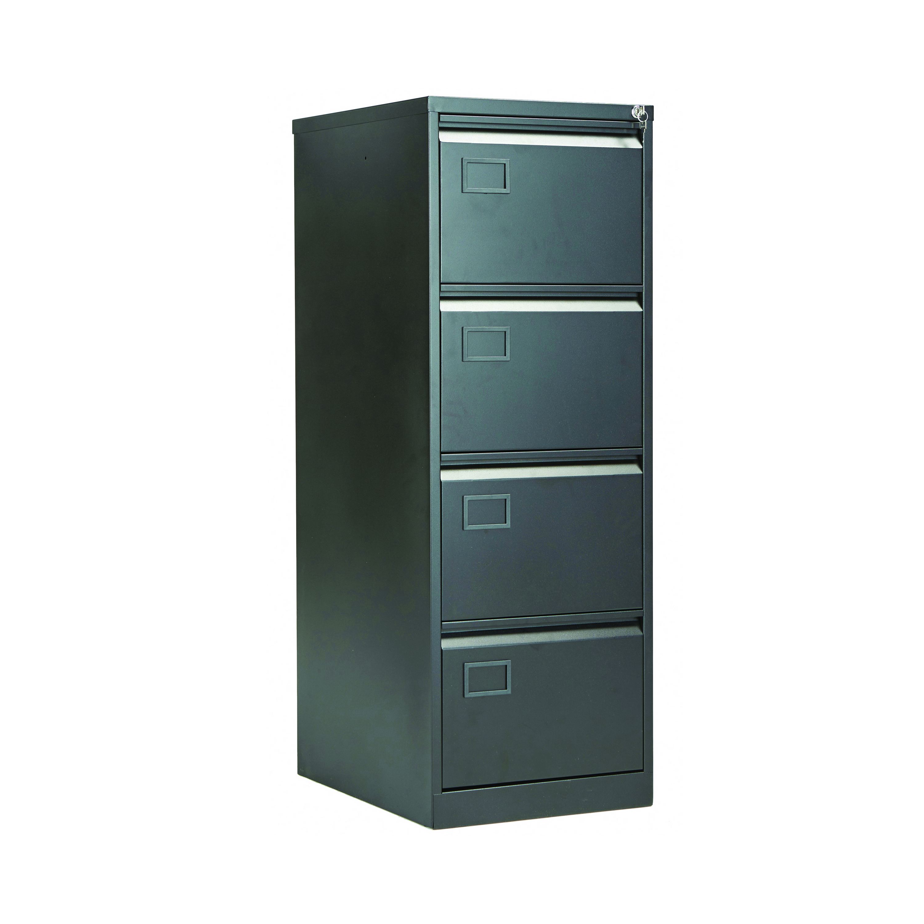 Jemini+4+Drawer+Filing+Cabinet+Lockable+470x622x1321mm+Black+KF72587