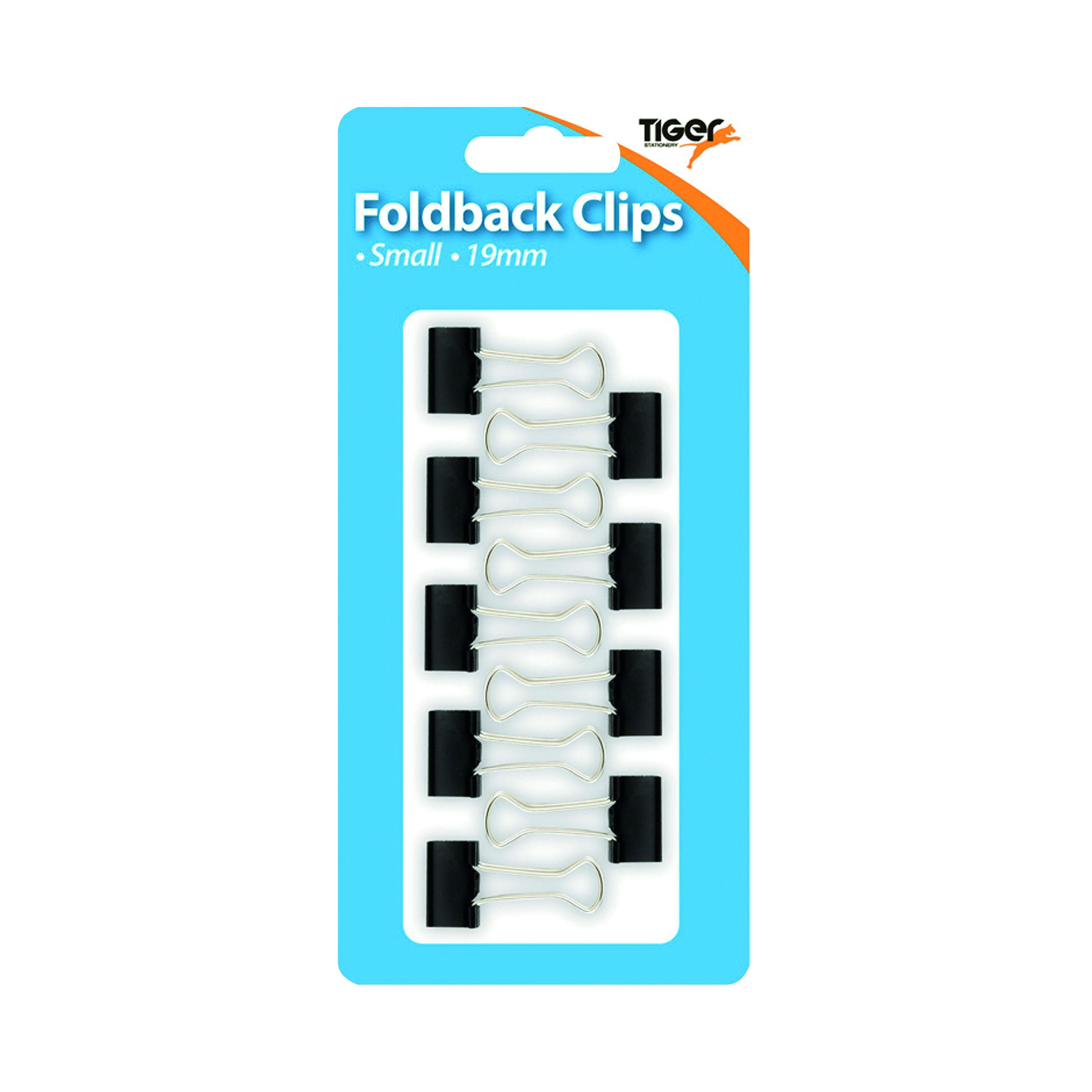Tiger+Fold+Back+Clips+19mm+Small+x9+Clips+%28Pack+of+12%29+302004