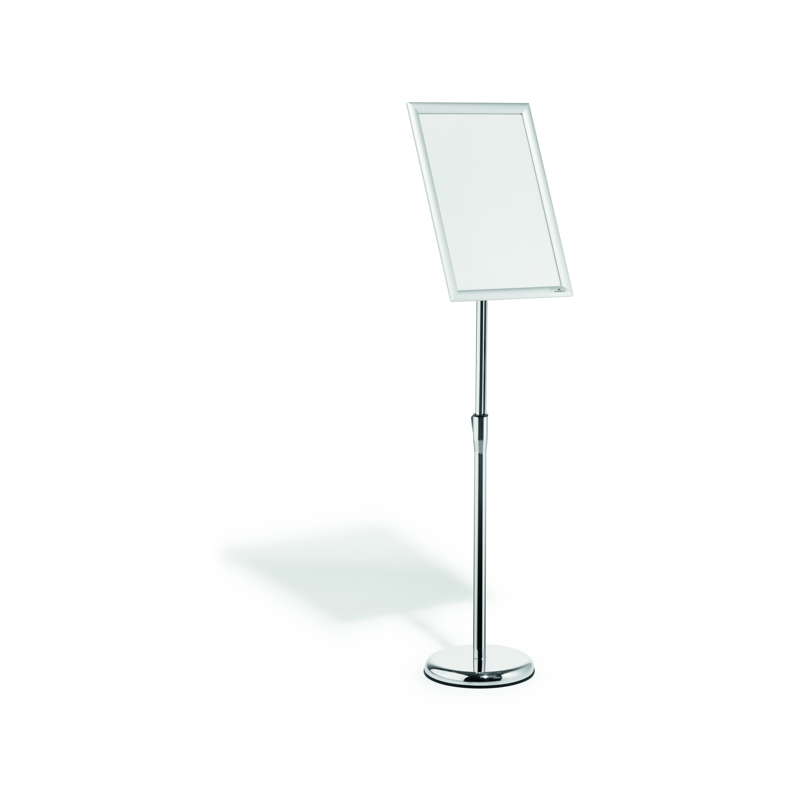 Durable+Floor+Infostand+With+Aluminium+Snap+Frame+A3+Silver+479923