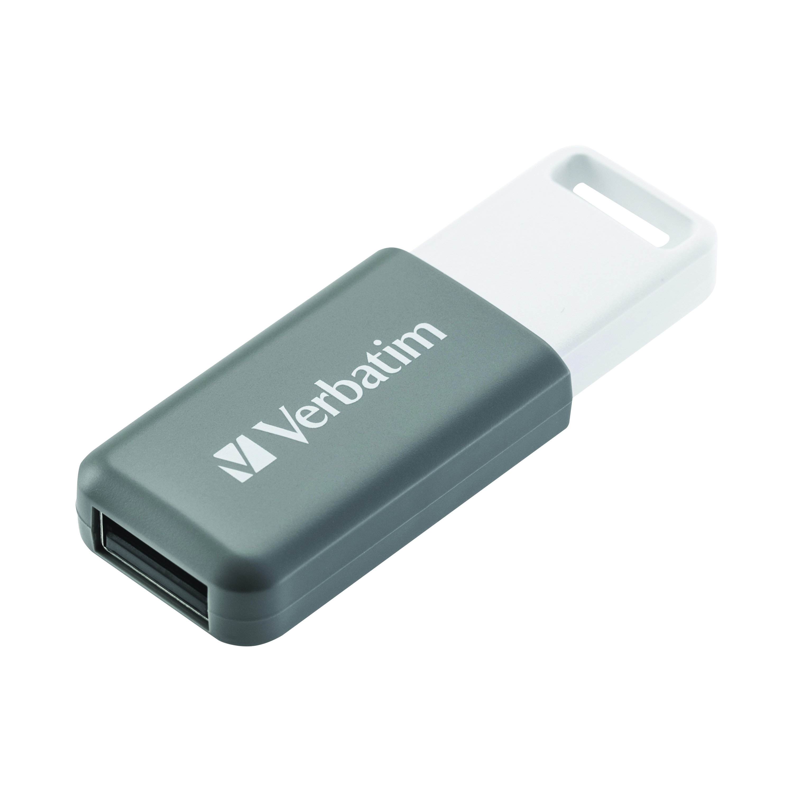 Verbatim+Databar+USB+Drive+USB+2.0+128GB+Grey+49456