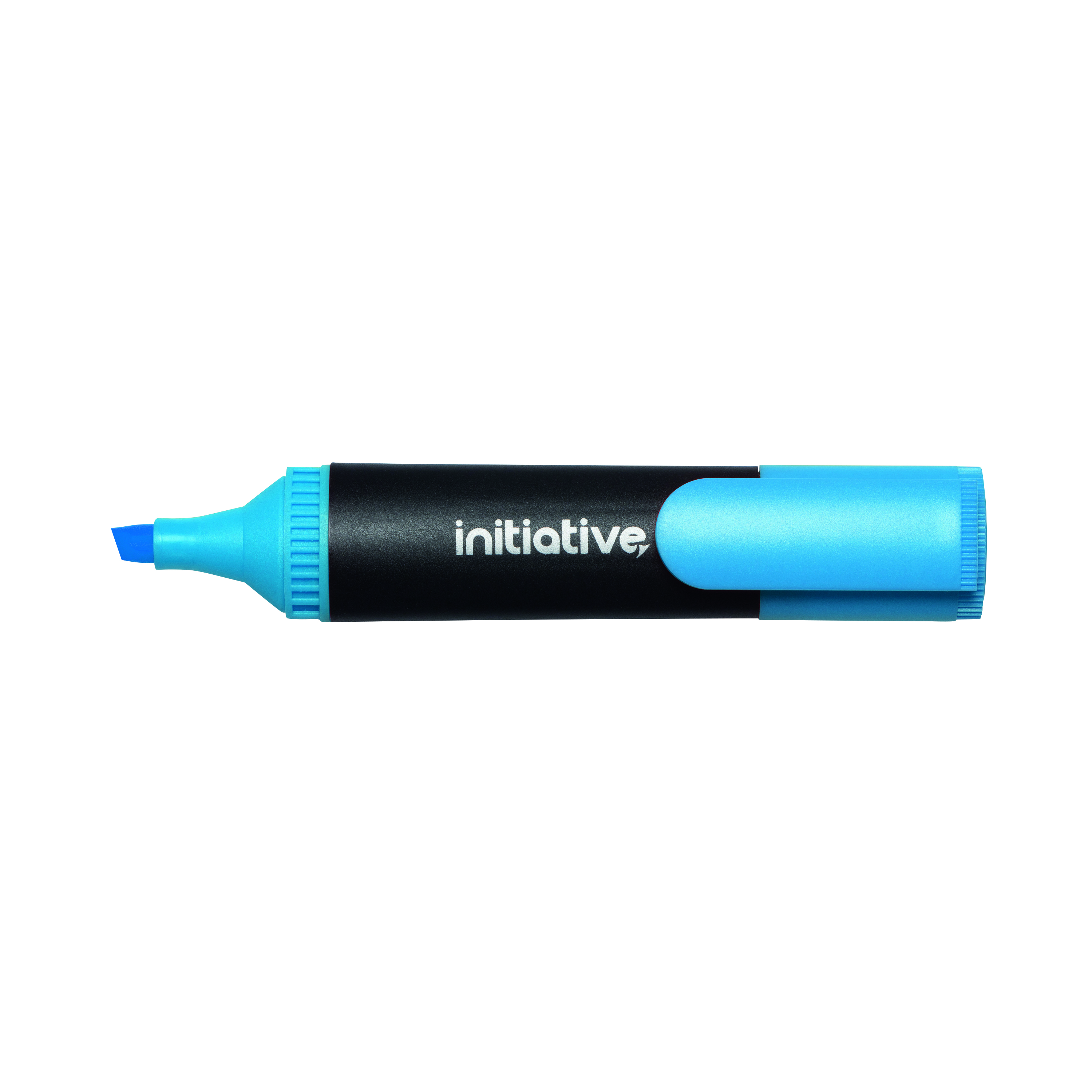 Initiative+Water+Based+Highlighters+Wedge+Shaped+Tip+Blue+%2810+Pack%29