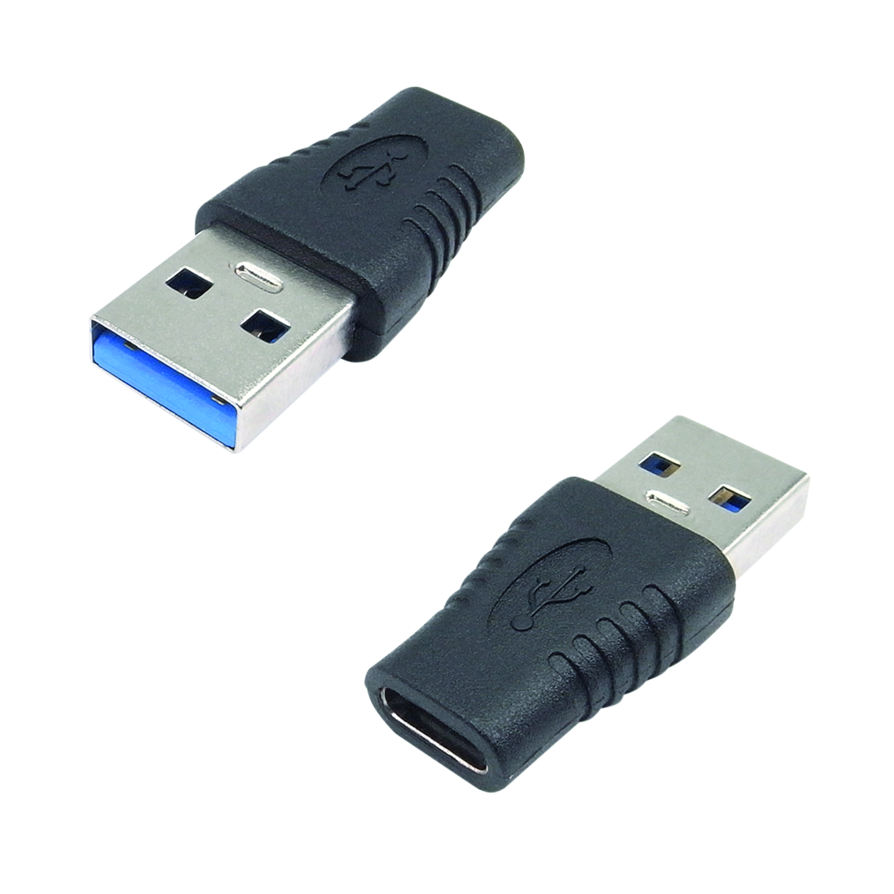 Connekt+Gear+USB+3+Adapter+A+Male+to+Type+C+Female+%2B+OTG+Black+26-0420