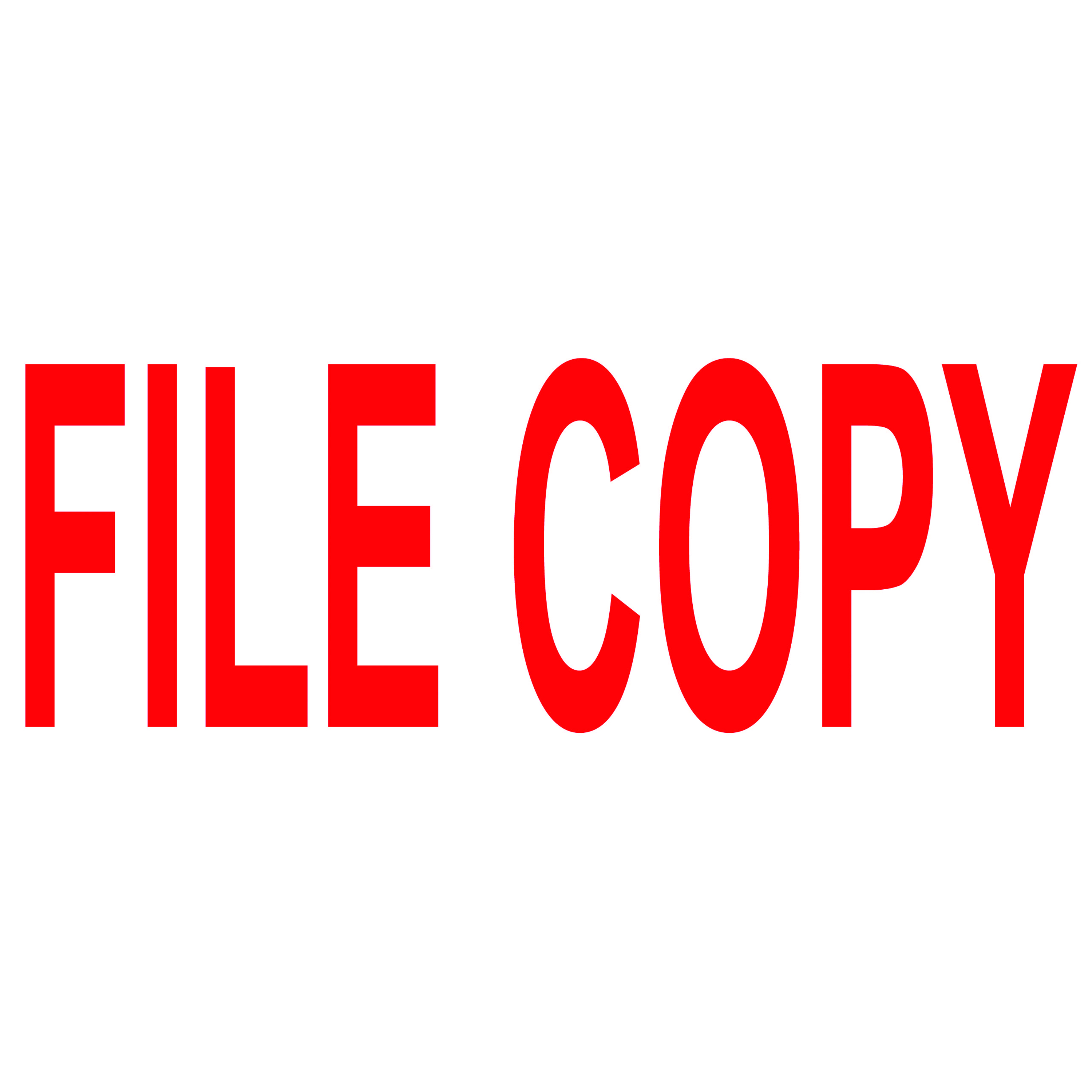 COLOP+Green+Line+Word+Stamp+FILE+COPY+Red+C144837FICO