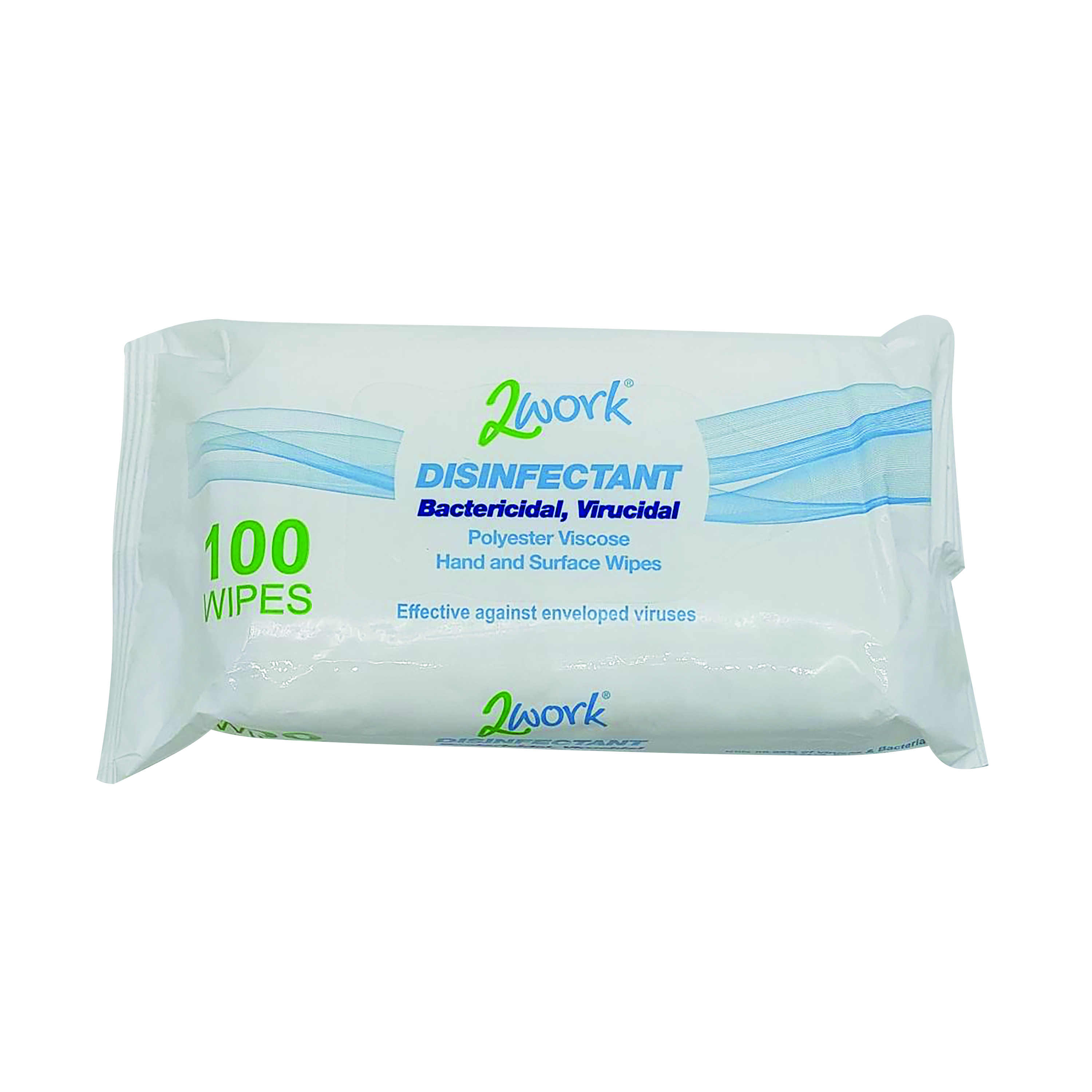 2Work+Disinfectant+Bactericidal+Viricidal+Wipes+%28Pack+of+100%29+2W07385