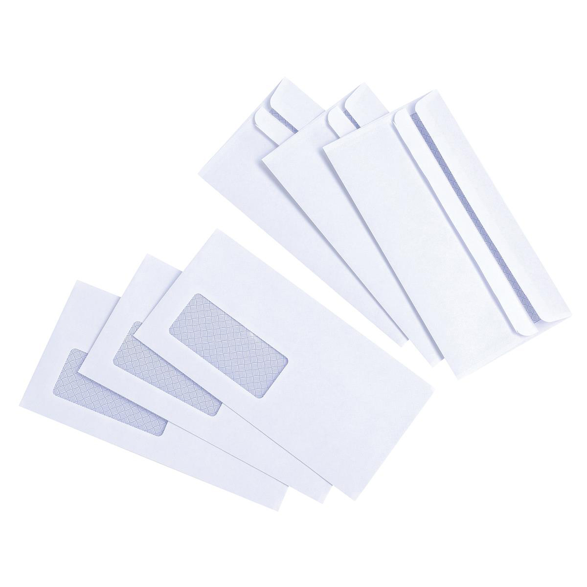 5+Star+Envelopes+Wallet+Press+Seal+Window+80gsm+DL+110x220mm+White+%28Pack+of+1000%29