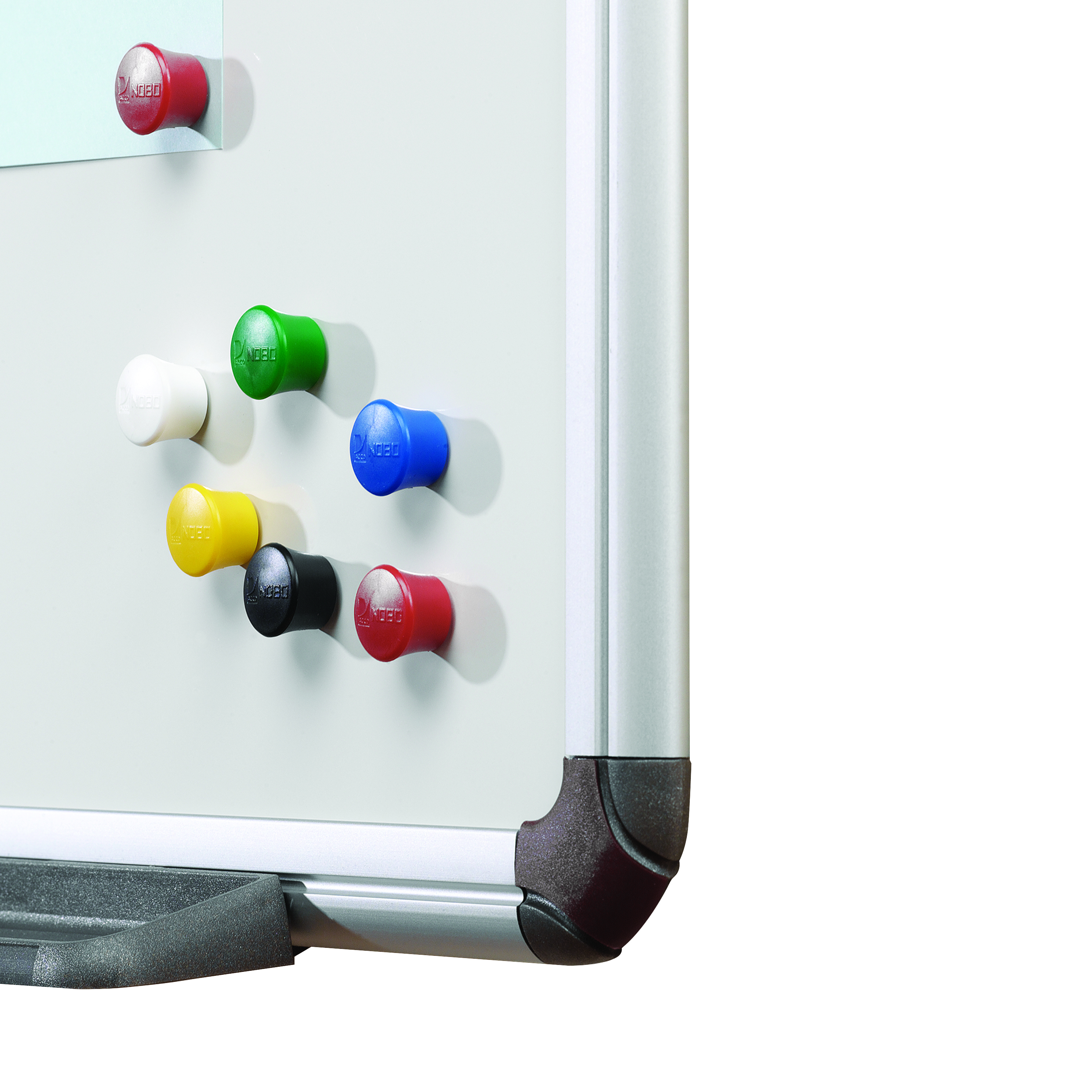 Nobo+Magnetic+Pin+Assorted+Colours+18mm+%28Pack+of+12%29+1901102