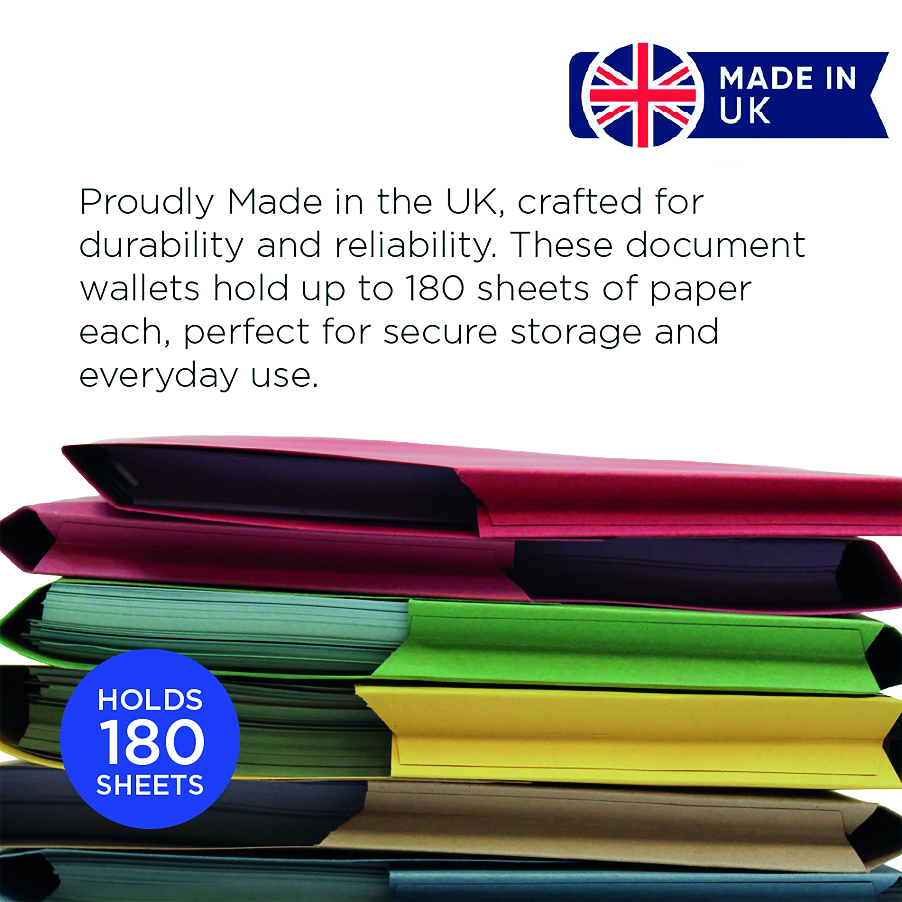 Exacompta Guildhall Document Wallet Foolscap Yellow (Pack of 50) GDW1-YLW