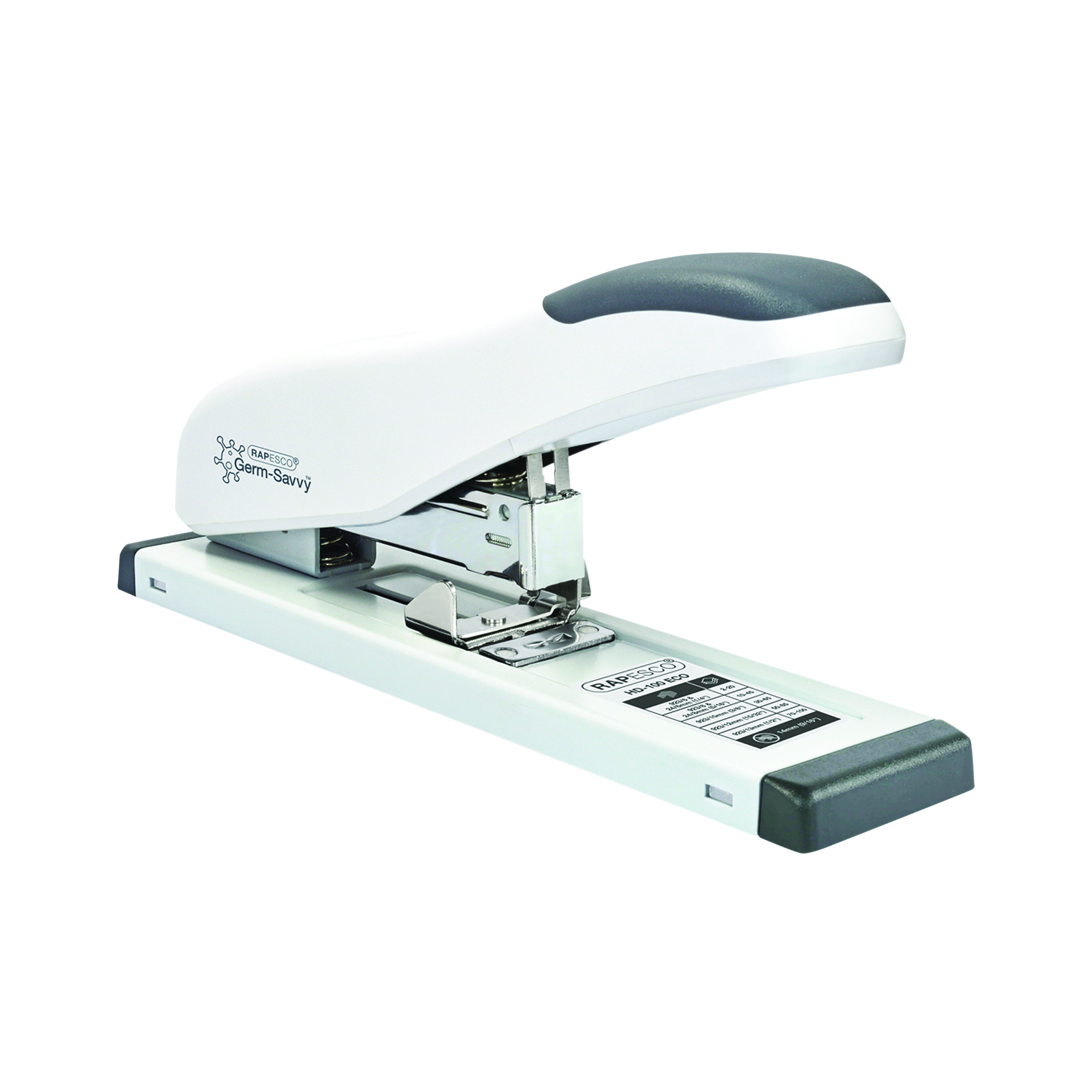 Rapesco+ECO+HD-100+Heavy+Duty+Stapler+White+1386