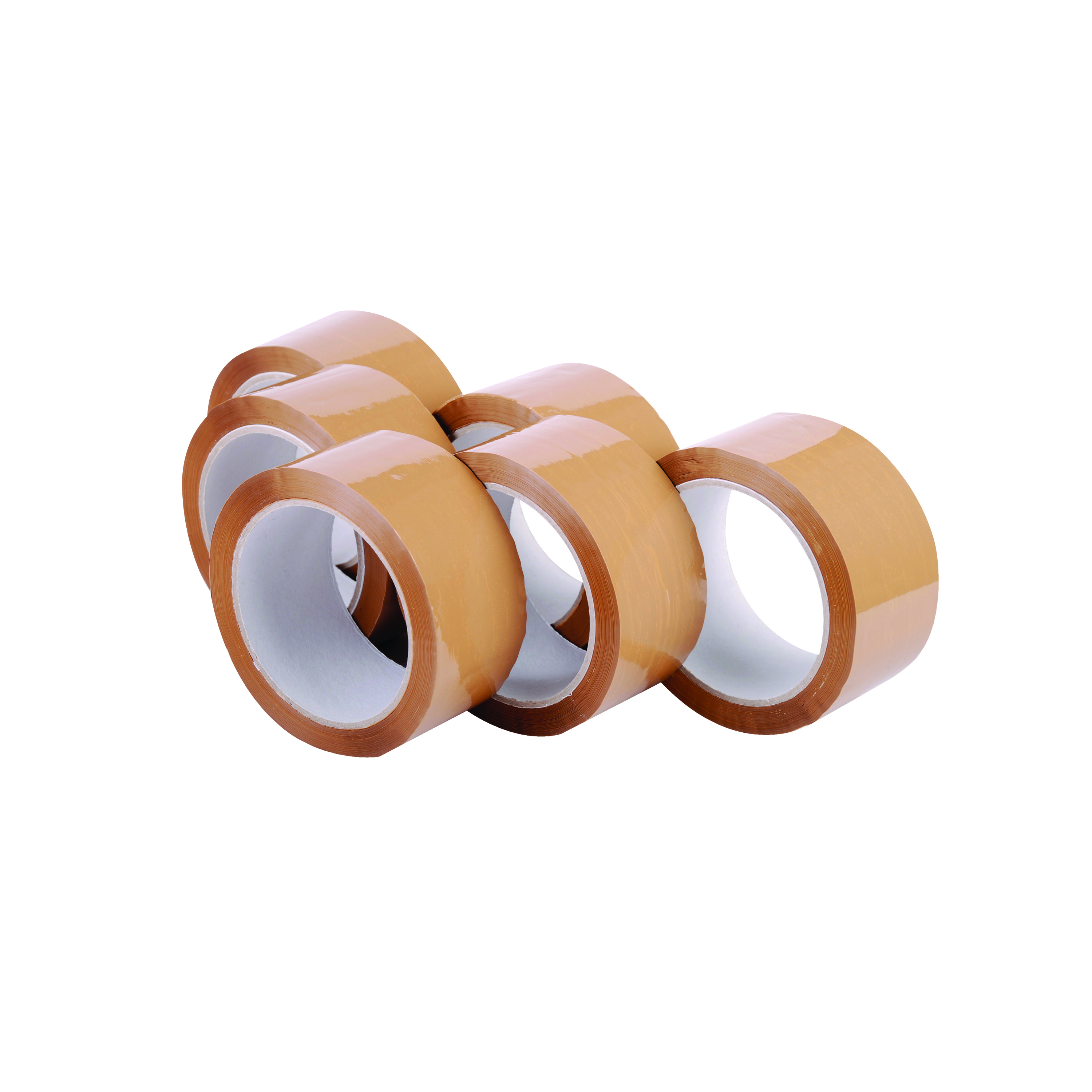 Polypropylene+Packaging+Tape+48mmx66m+Brown+%286+Pack%29+7671