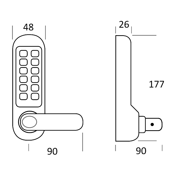 BORG LOCKS BL5201 Marine Grade Pro Digital Lock