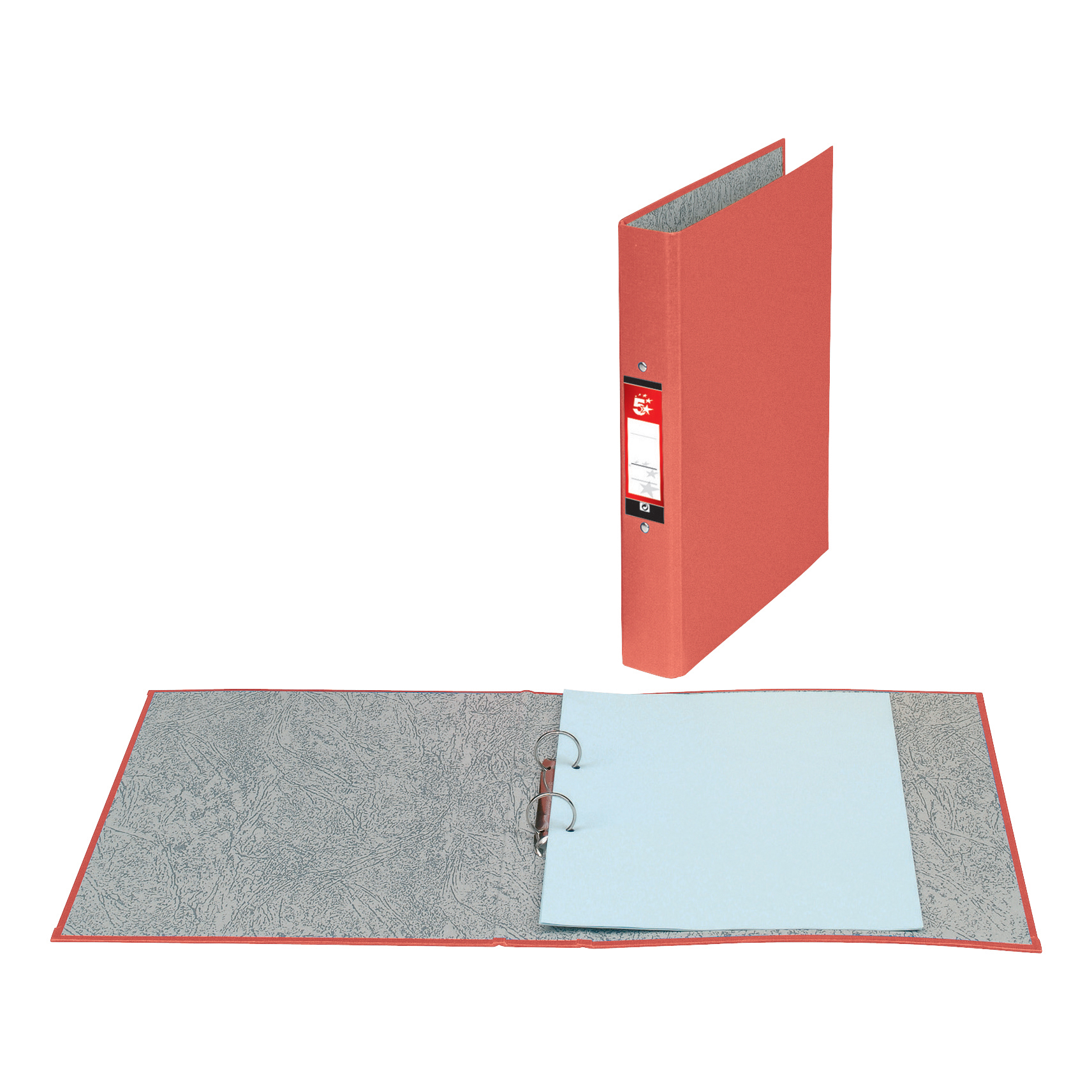 Ring+Binder+2+O-Ring+Size+25mm+Paper+on+Board+A4+Red+Pack10+%40HA-3