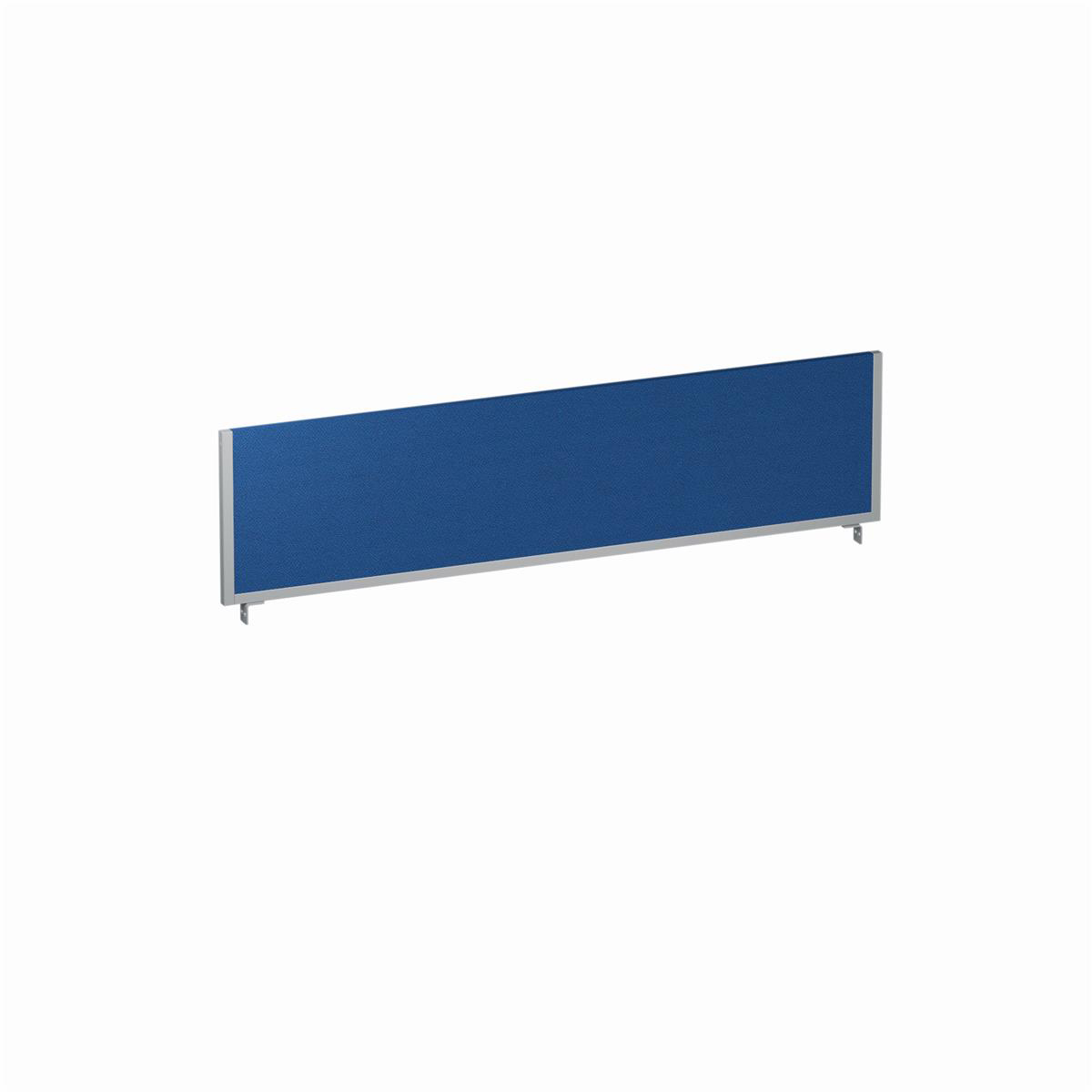 Trexus+1600x400+Rectangular+Bench+Desk+Screen+Blue%2FSilver+1600x400mm+Ref+LEB055