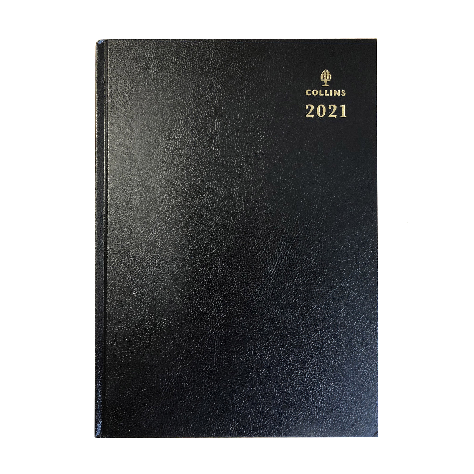 Collins 2021 Desk Diary Day to Page Sewn Binding A4 297x210mm Black Ref 44 Blk 2021