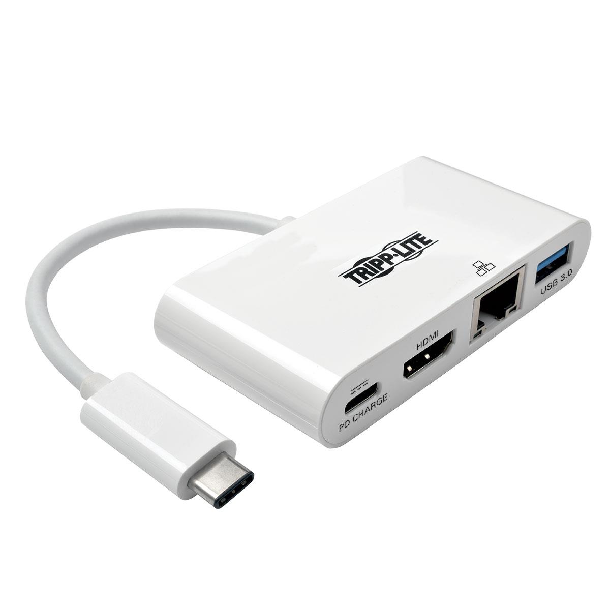USB-C HDMI ADAPTER 4K W/HUB CHARGING GBE