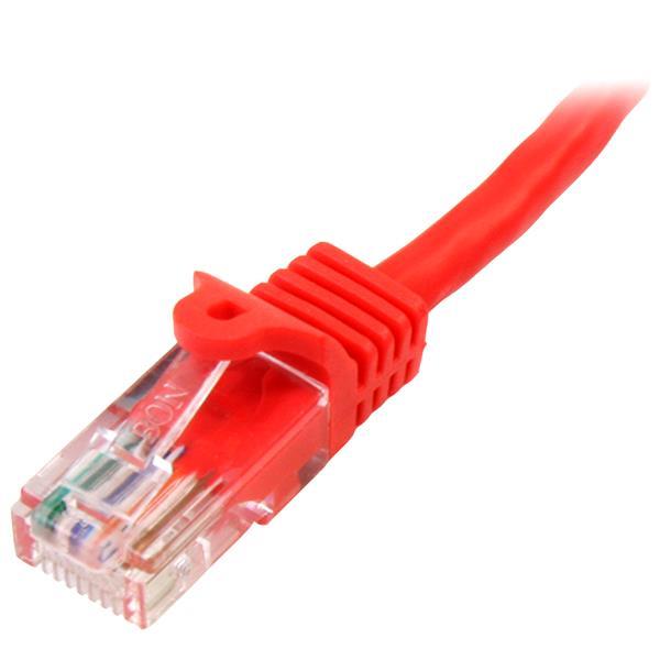 7m Red Snagless Cat5e Patch Cable