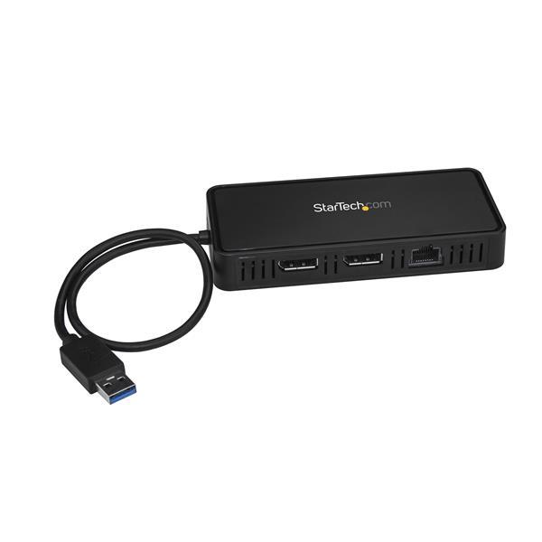 USB to Dual DisplayPort Mini Dock - 4K