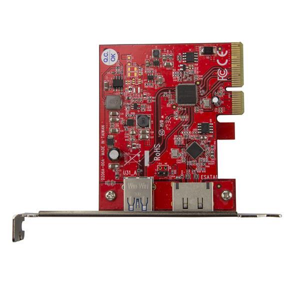 PCIe Card 2 Pt USB 3.1 (10Gbps) + eSATA