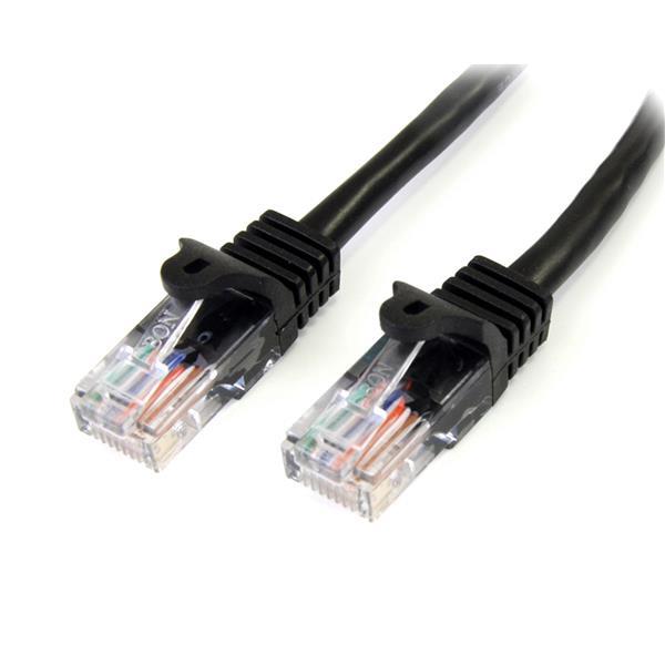 7m Black Snagless Cat5e Patch Cable