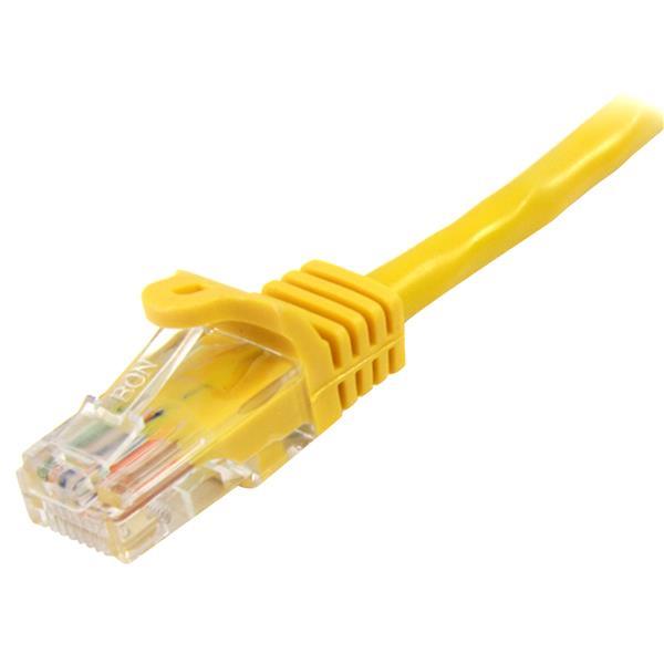 10m Yellow Snagless Cat5e Patch Cable