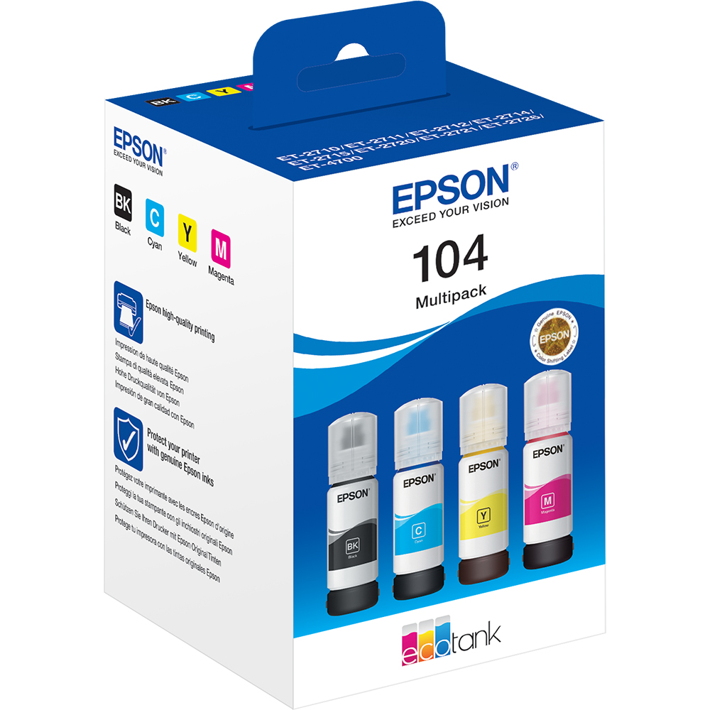 Epson, 104 4 COLOUR INK Pack