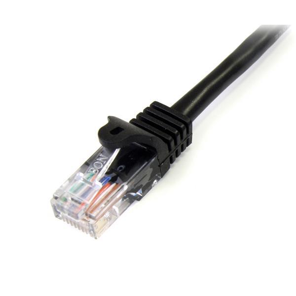 10m Black Snagless Cat5e Patch Cable