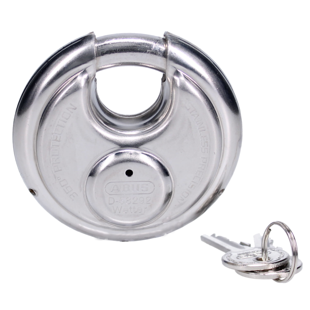 ABUS 24IB Series Diskus Discus Padlock 60mm Keyed Alike 32502 24IB/60 - Stainless Steel ABUS 24IB Series Diskus Discus Padlock 60mm Keyed Alike 32502 24IB/60 - Stainless Steel