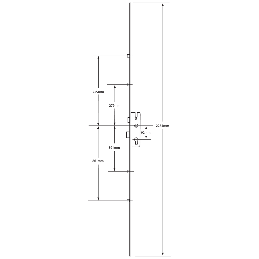 GU Secury Europa R4 Lever Operated Latch & Deadbolt Split Spindle - 4 Roller GU Secury Europa R4 Lever Operated Latch & Deadbolt Split Spindle - 4 Roller