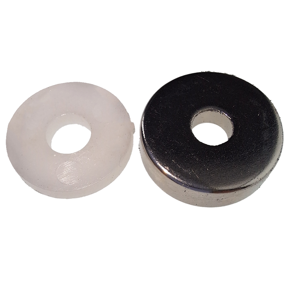 MACO Round Magnet With Screw Hole 16mm Silver 463138 MACO Round Magnet With Screw Hole 16mm Silver 463138