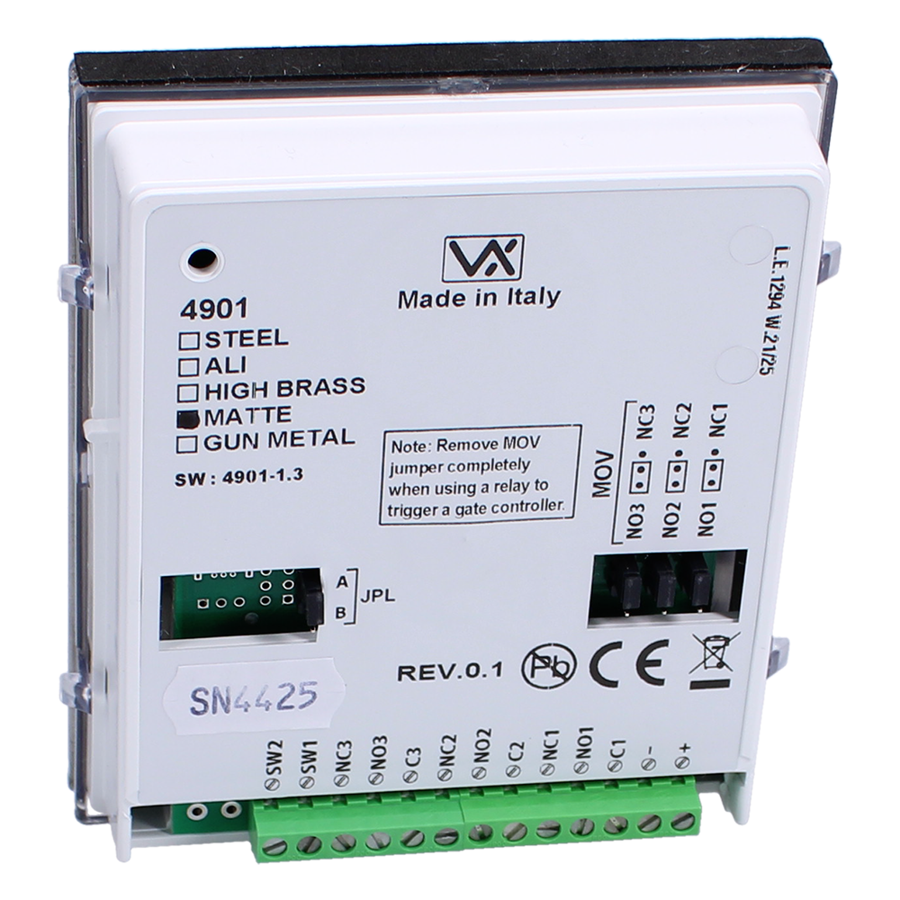 VIDEX 4901 Keypad Module To Suit 4000 Series 4901 SS - Stainless Steel VIDEX 4901 Keypad Module To Suit 4000 Series 4901 SS - Stainless Steel