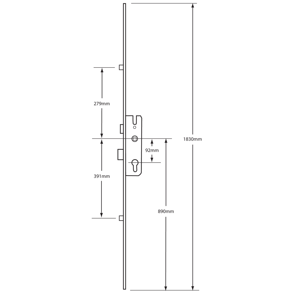 GU Secury Lever Operated Latch & Deadbolt Attachment For Shootbolts - 2 Roller GU Secury Lever Operated Latch & Deadbolt Attachment For Shootbolts - 2 Roller