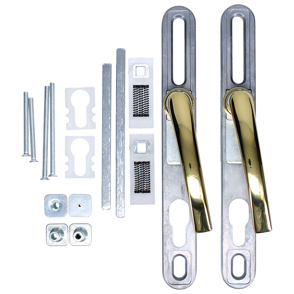 WINLOCK Universal Repair Handle Frame Set With Adjustable 62mm-92mm Centres Polished Chrome WINLOCK Universal Repair Handle Frame Set With Adjustable 62mm-92mm Centres Polished Chrome