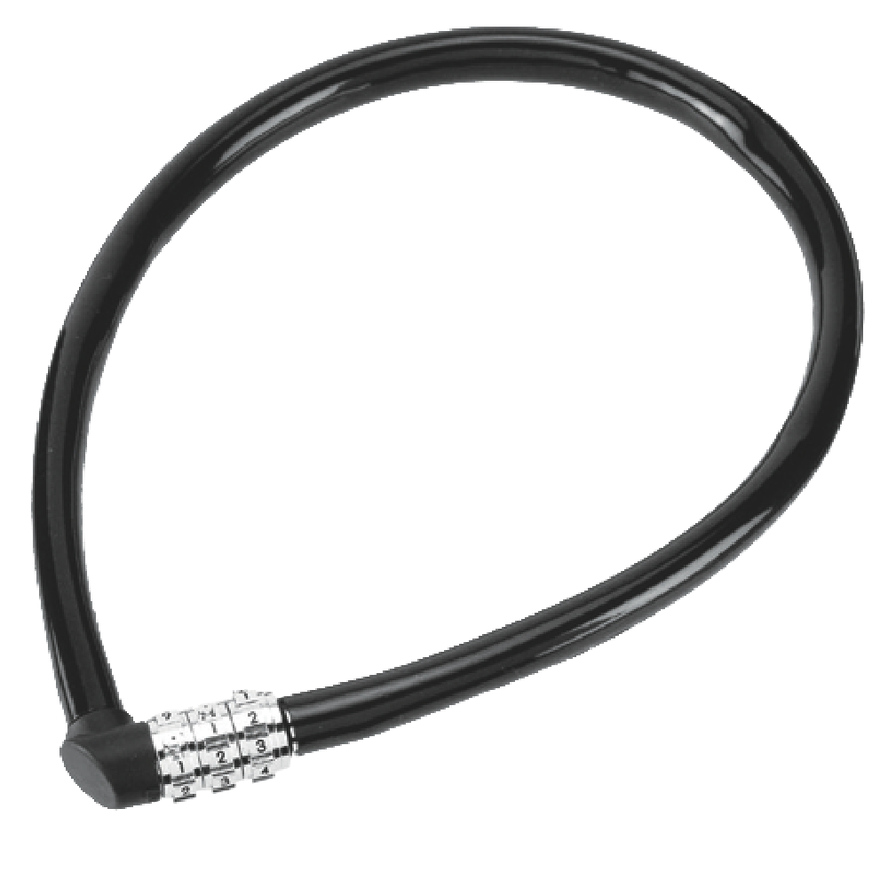 ABUS 1100 Series Combination Cable Lock 6mm x 55cm 1100/55 - Black