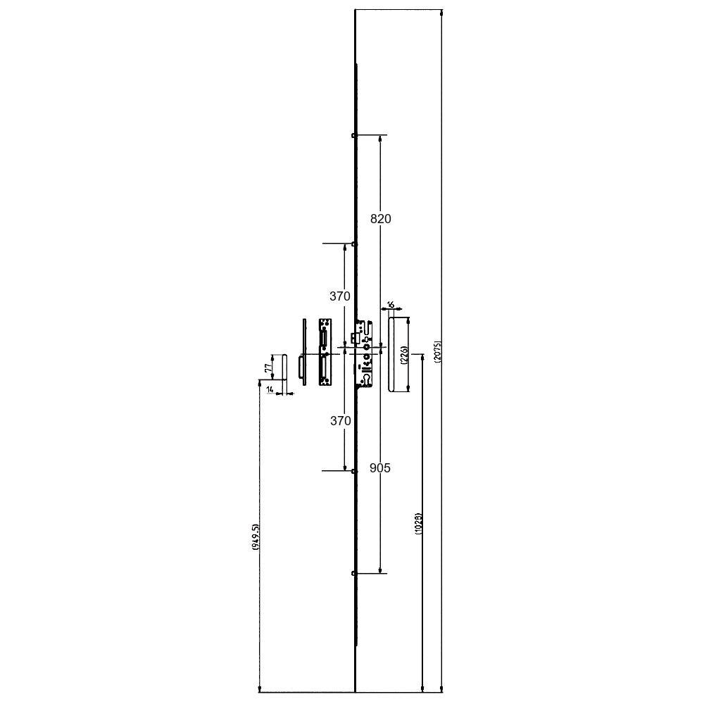 ELITE Standard Lever Operated Latch & Deadbolt Single Spindle - 4 Roller ELITE Standard Lever Operated Latch & Deadbolt Single Spindle - 4 Roller