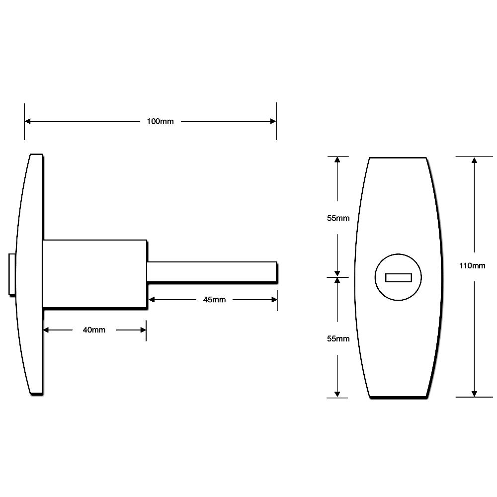 Toucan Tool Ejector Garage Door Handle - Black Toucan Tool Ejector Garage Door Handle - Black