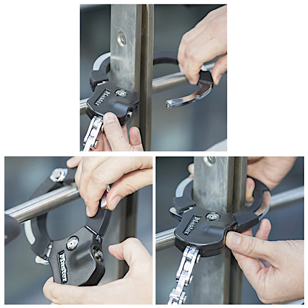 MASTER LOCK Street Cuff With Hardened Steel Links 1 Link MASTER LOCK Street Cuff With Hardened Steel Links 1 Link