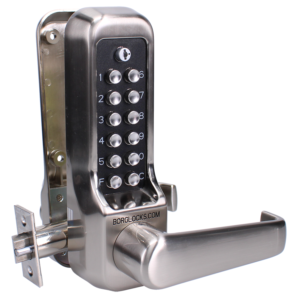 BORG BL7001 SS ECP Heavy Duty Easicode Pro Digital Lock With Lever Handle And 70mm Latch - Stainless Steel BORG BL7001 SS ECP Heavy Duty Easicode Pro Digital Lock With Lever Handle And 70mm Latch - Stainless Steel