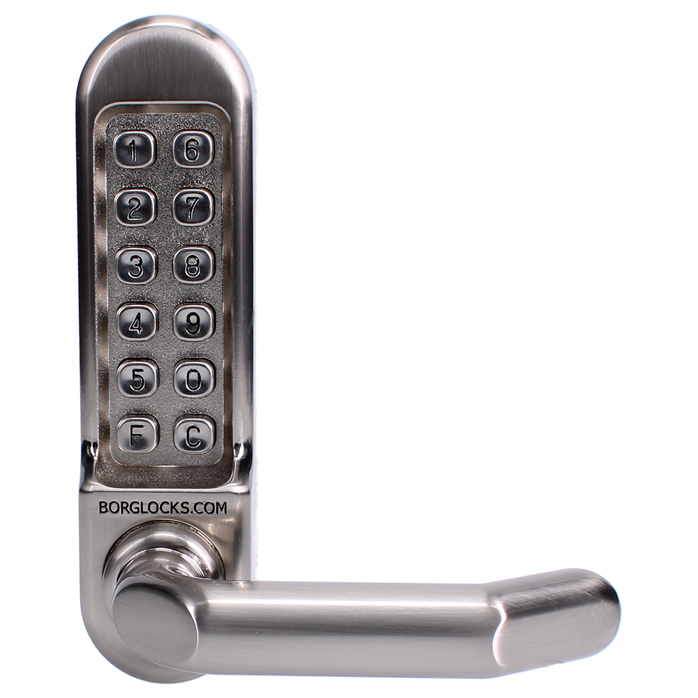 BORG LOCKS BL5008 Digital Lock With Adaptor Kit & Spindle BL5008SS - Stainless Steel BORG LOCKS BL5008 Digital Lock With Adaptor Kit & Spindle BL5008SS - Stainless Steel
