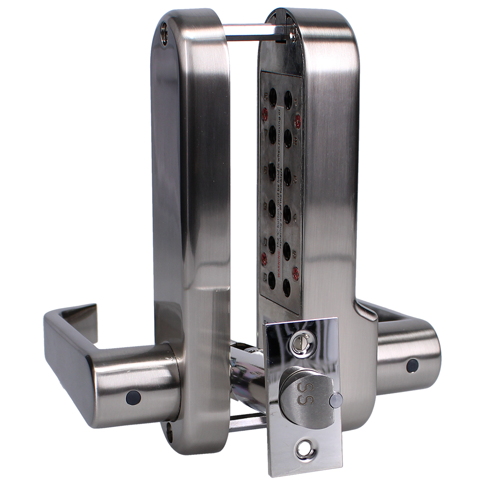 ASEC AS4300 Series Lever Operated Digital Lock With Clutched Handle & 60mm Latch AS4301 - Stainless Steel ASEC AS4300 Series Lever Operated Digital Lock With Clutched Handle & 60mm Latch AS4301 - Stainless Steel