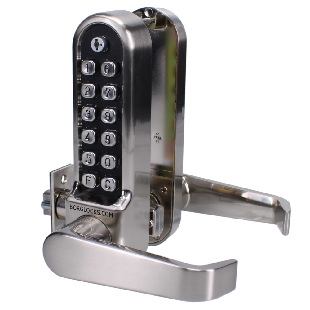 BORG LOCKS BL5401ECP Easicode Pro Digital Lock  - Satin Stainless Steel BORG LOCKS BL5401ECP Easicode Pro Digital Lock  - Satin Stainless Steel