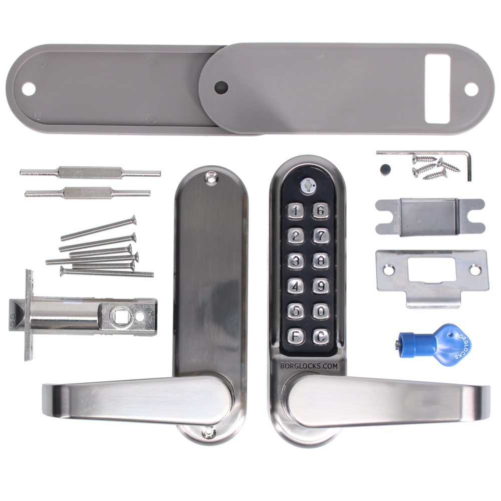 BORG LOCKS BL5401ECP Easicode Pro Digital Lock  - Satin Stainless Steel BORG LOCKS BL5401ECP Easicode Pro Digital Lock  - Satin Stainless Steel